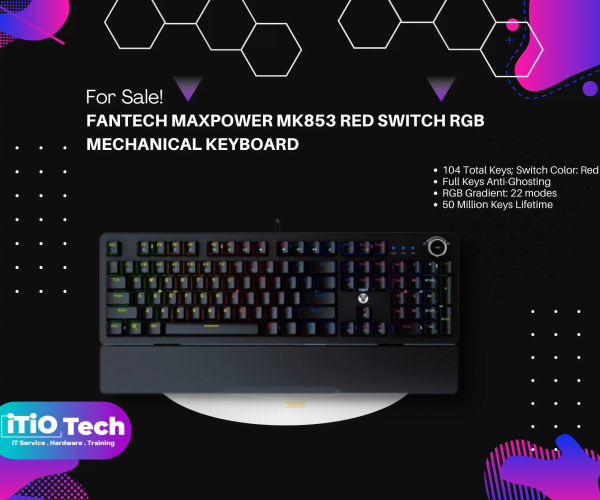 Fantech MAXPOWER MK853 Red Switch RGB Mechanical Keyboard